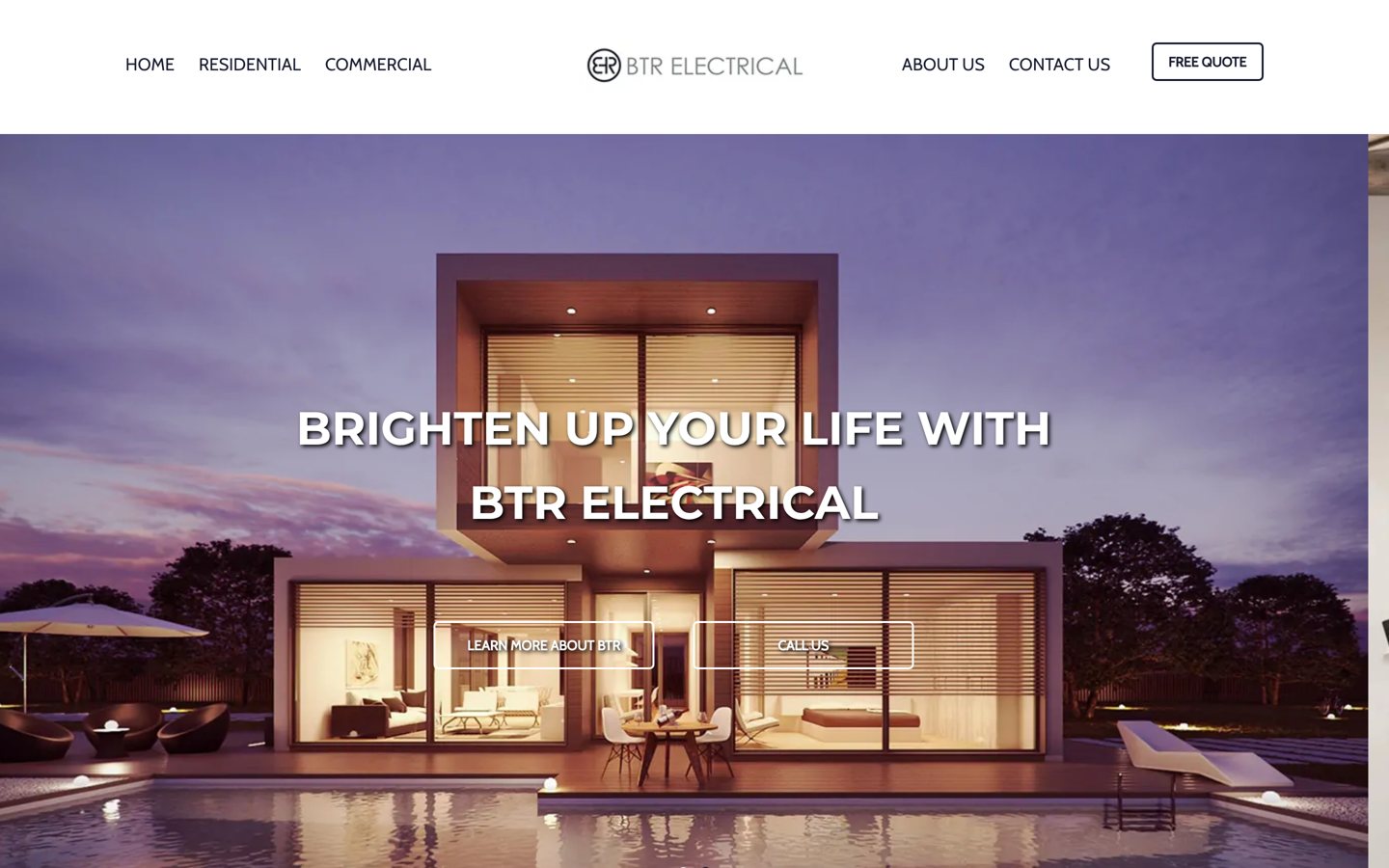 BTR Electrical website